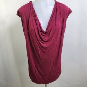 Cabi 535 the Avenue sleeveless maroon cowl neck top - size small